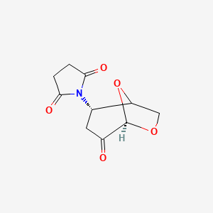 1-((2S,5R)-4-oxo-6,8-dioxabicyclo[3.2.1]oct-2-yl)azolidine-2,5-dione