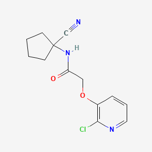 2-[(2-chloropyridin-3-yl)oxy]-N-(1-cyanocyclopentyl)acetamide