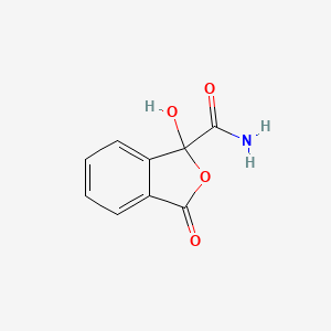 molecular formula C9H7NO4 B2925275 1-Hydroxy-3-oxo-1,3-dihydro-2-benzofuran-1-carboxamide CAS No. 412028-80-9