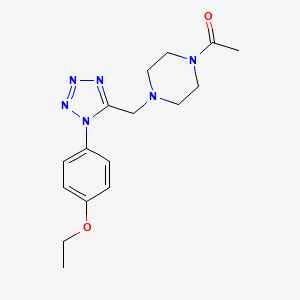 1-(4-((1-(4-ethoxyphenyl)-1H-tetrazol-5-yl)methyl)piperazin-1-yl)ethanone
