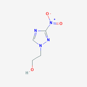 molecular formula C4H6N4O3 B2925288 2-(3-nitro-1H-1,2,4-triazol-1-yl)ethan-1-ol CAS No. 105958-72-3