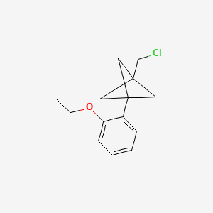 molecular formula C14H17ClO B2925300 1-(Chloromethyl)-3-(2-ethoxyphenyl)bicyclo[1.1.1]pentane CAS No. 2287268-76-0