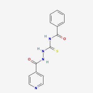 molecular formula C14H12N4O2S B2925314 1-(4-Pyridinecarbonyl)-4-benzoylthiosemicarbazide CAS No. 21531-83-9