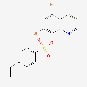 5,7-Dibromoquinolin-8-yl 4-ethylbenzenesulfonate