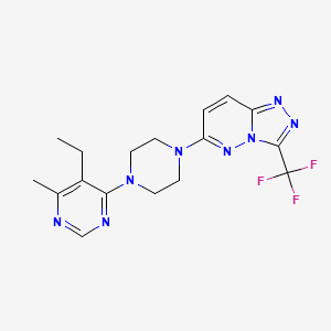 6-[4-(5-Ethyl-6-methylpyrimidin-4-yl)piperazin-1-yl]-3-(trifluoromethyl)-[1,2,4]triazolo[4,3-b]pyridazine