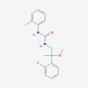 molecular formula C18H21FN2O2 B2925337 1-(2-(2-氟苯基)-2-甲氧基丙基)-3-(邻甲苯基)脲 CAS No. 1797184-51-0