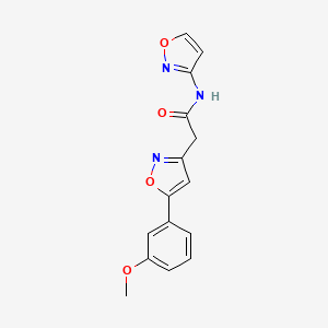 N-(isoxazol-3-yl)-2-(5-(3-methoxyphenyl)isoxazol-3-yl)acetamide