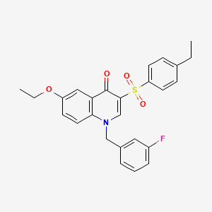 6-ethoxy-3-((4-ethylphenyl)sulfonyl)-1-(3-fluorobenzyl)quinolin-4(1H)-one