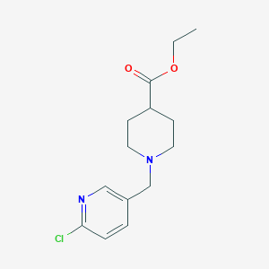 Ethyl 1-[(6-chloro-3-pyridinyl)methyl]-4-piperidinecarboxylate