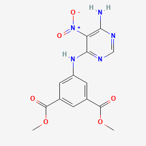 Dimethyl 5-[(6-amino-5-nitropyrimidin-4-yl)amino]benzene-1,3-dicarboxylate