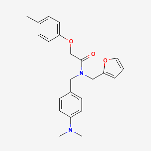 N-[4-(dimethylamino)benzyl]-N-(furan-2-ylmethyl)-2-(4-methylphenoxy)acetamide