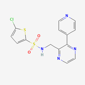 5-chloro-N-{[3-(pyridin-4-yl)pyrazin-2-yl]methyl}thiophene-2-sulfonamide