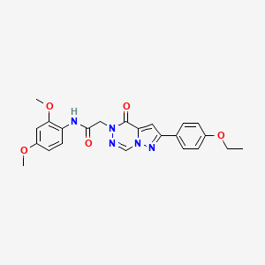 molecular formula C23H23N5O5 B2925388 N-(2,4-dimethoxyphenyl)-2-[2-(4-ethoxyphenyl)-4-oxopyrazolo[1,5-d][1,2,4]triazin-5(4H)-yl]acetamide CAS No. 1021020-67-6