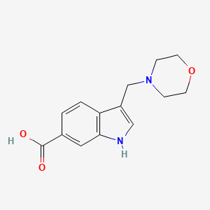 3-(morpholin-4-ylmethyl)-1H-indole-6-carboxylic acid