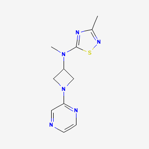 N,3-Dimethyl-N-(1-pyrazin-2-ylazetidin-3-yl)-1,2,4-thiadiazol-5-amine
