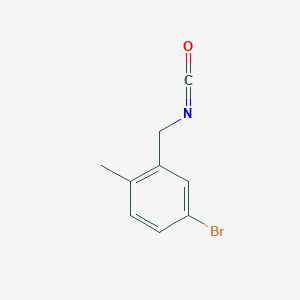 molecular formula C9H8BrNO B2925405 4-Bromo-2-(isocyanatomethyl)-1-methylbenzene CAS No. 343314-73-8