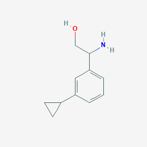 2-Amino-2-(3-cyclopropylphenyl)ethanol