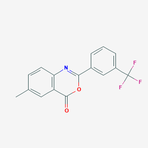 6-Methyl-2-(3-(Trifluoromethyl)phenyl)-4H-3,1-benzoxazin-4-one
