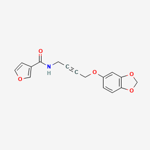 N-(4-(benzo[d][1,3]dioxol-5-yloxy)but-2-yn-1-yl)furan-3-carboxamide