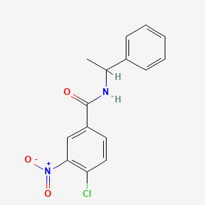 4-chloro-3-nitro-N-(1-phenylethyl)benzamide