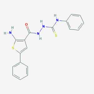 2-[(2-amino-5-phenyl-3-thienyl)carbonyl]-N-phenylhydrazinecarbothioamide