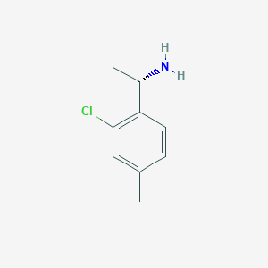 molecular formula C9H12ClN B2925443 (S)-1-(2-Chloro-4-methylphenyl)ethan-1-amine CAS No. 1213893-93-6