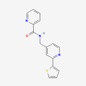 N-((2-(thiophen-2-yl)pyridin-4-yl)methyl)picolinamide