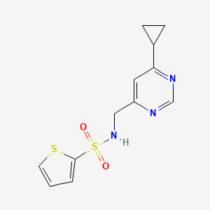 N-((6-cyclopropylpyrimidin-4-yl)methyl)thiophene-2-sulfonamide