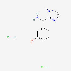 (3-methoxyphenyl)(1-methyl-1H-imidazol-2-yl)methanamine dihydrochloride