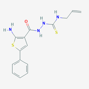 N-allyl-2-[(2-amino-5-phenyl-3-thienyl)carbonyl]hydrazinecarbothioamide