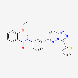 molecular formula C24H19N5O2S B2925461 2-ethoxy-N-(3-(3-(thiophen-2-yl)-[1,2,4]triazolo[4,3-b]pyridazin-6-yl)phenyl)benzamide CAS No. 894055-19-7