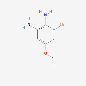 molecular formula C8H11BrN2O B2925481 3-溴-5-乙氧基苯-1,2-二胺 CAS No. 1211853-43-8