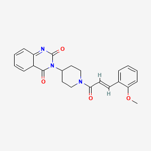 3-{1-[(2E)-3-(2-methoxyphenyl)prop-2-enoyl]piperidin-4-yl}-1,2,3,4-tetrahydroquinazoline-2,4-dione