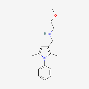 N-((2,5-dimethyl-1-phenyl-1H-pyrrol-3-yl)methyl)-2-methoxyethanamine