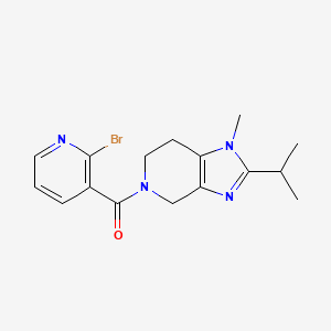 2-bromo-3-[1-methyl-2-(propan-2-yl)-1H,4H,5H,6H,7H-imidazo[4,5-c]pyridine-5-carbonyl]pyridine