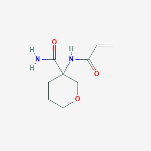 3-(Prop-2-enamido)oxane-3-carboxamide