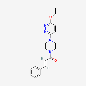 (E)-1-(4-(6-ethoxypyridazin-3-yl)piperazin-1-yl)-3-phenylprop-2-en-1-one