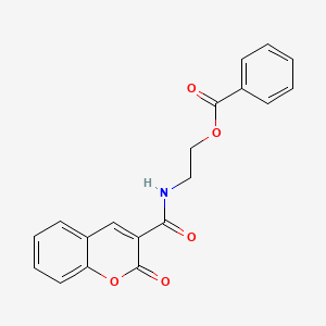 2-(2-oxo-2H-chromene-3-carboxamido)ethyl benzoate