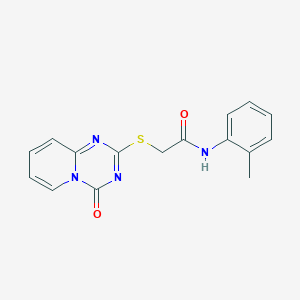 N-(2-methylphenyl)-2-(4-oxopyrido[1,2-a][1,3,5]triazin-2-yl)sulfanylacetamide