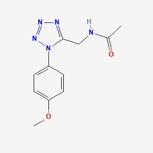 molecular formula C11H13N5O2 B2925545 N-((1-(4-methoxyphenyl)-1H-tetrazol-5-yl)methyl)acetamide CAS No. 920475-00-9