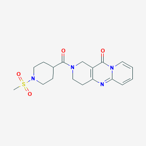 2-(1-(methylsulfonyl)piperidine-4-carbonyl)-3,4-dihydro-1H-dipyrido[1,2-a:4',3'-d]pyrimidin-11(2H)-one