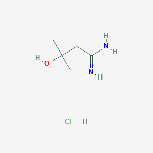 molecular formula C5H13ClN2O B2925554 3-羟基-3-甲基丁酰胺；盐酸盐 CAS No. 912578-82-6