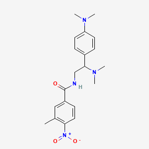 molecular formula C20H26N4O3 B2925559 N-[2-(dimethylamino)-2-[4-(dimethylamino)phenyl]ethyl]-3-methyl-4-nitrobenzamide CAS No. 941986-08-9