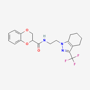 N-(2-(3-(trifluoromethyl)-4,5,6,7-tetrahydro-1H-indazol-1-yl)ethyl)-2,3-dihydrobenzo[b][1,4]dioxine-2-carboxamide