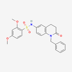 molecular formula C24H24N2O5S B2925577 N-(1-苄基-2-氧代-1,2,3,4-四氢喹啉-6-基)-2,4-二甲氧基苯磺酰胺 CAS No. 951472-41-6