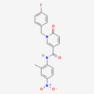 molecular formula C20H16FN3O4 B2925579 1-[(4-fluorophenyl)methyl]-N-(2-methyl-4-nitrophenyl)-6-oxopyridine-3-carboxamide CAS No. 941953-88-4