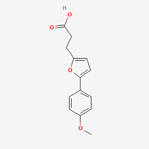 molecular formula C14H14O4 B2925582 3-[5-(4-Methoxy-phenyl)-furan-2-yl]-propionic acid CAS No. 24098-77-9