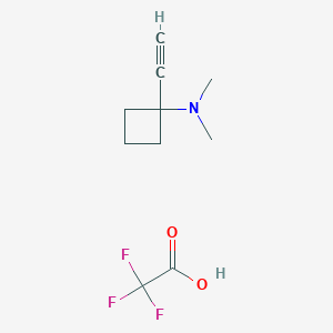 1-Ethynyl-N,N-dimethylcyclobutan-1-amine;2,2,2-trifluoroacetic acid