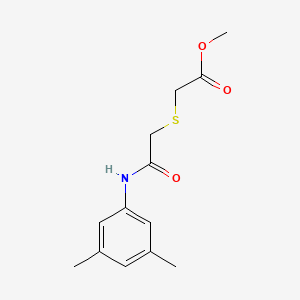 molecular formula C13H17NO3S B2925594 Methyl 2-[2-(3,5-dimethylanilino)-2-oxoethyl]sulfanylacetate CAS No. 403835-67-6