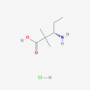 (3S)-3-Amino-2,2-dimethylpentanoic acid;hydrochloride